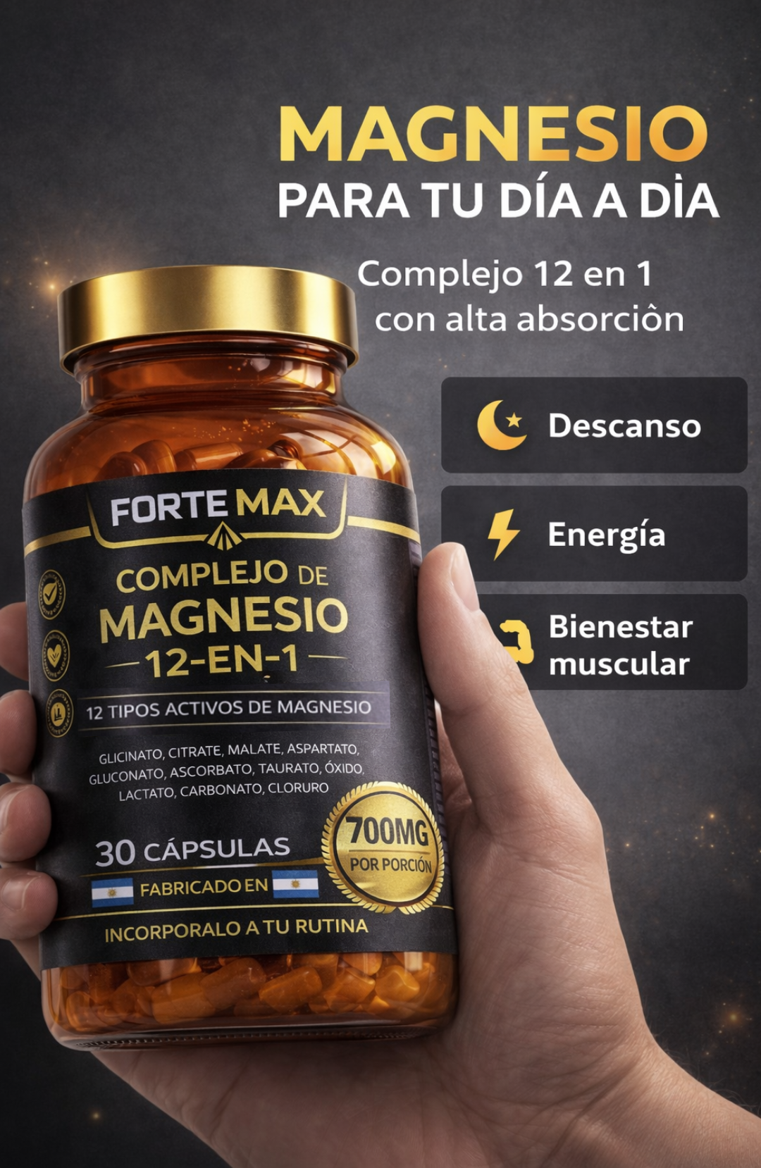 Complejo de Magnesio 12 en 1 Forte Max™