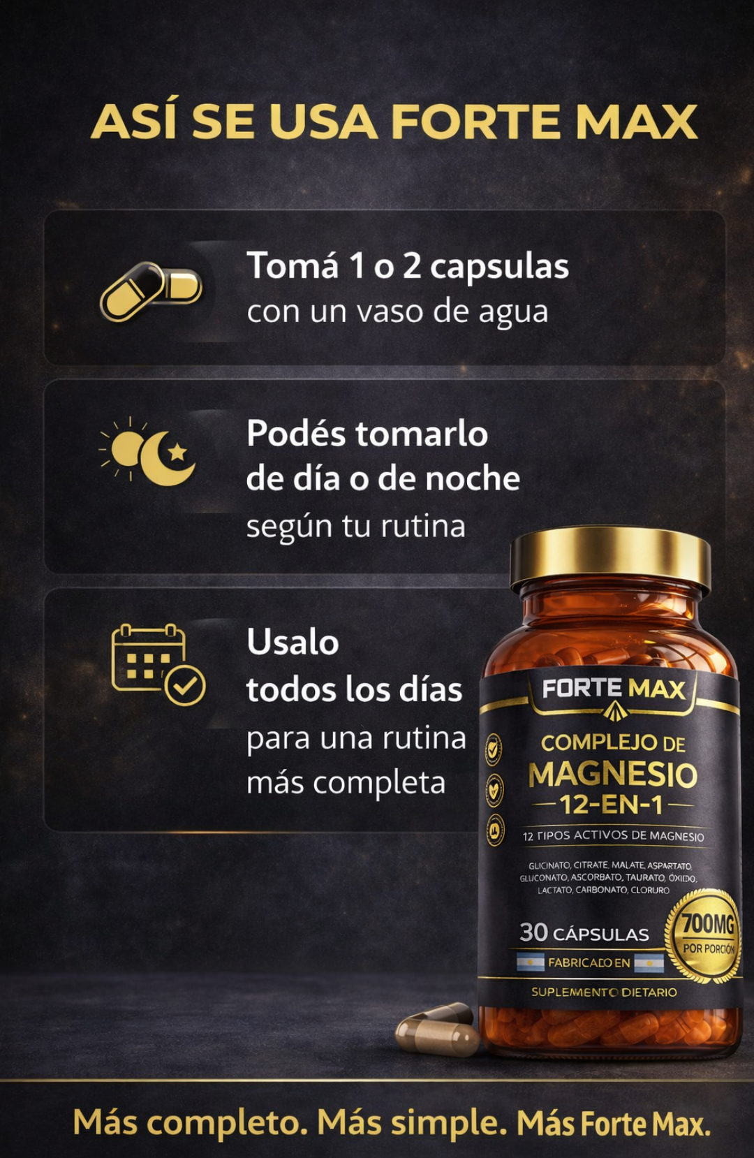 Complejo de Magnesio 12 en 1 Forte Max™